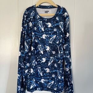 Lands' End Boys Thermal Base Layer Long Underwear Thermaskin Crew Neck Shirt